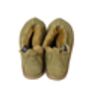 Sheepskin Slippers Olive 100% Hand Crafted Hard Sole, thumbnail 5 of 5