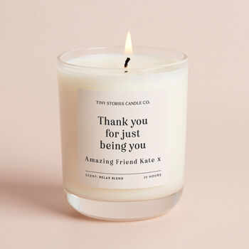 Personalised Thank You For Being You Soy Wax Candle, 2 of 5