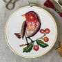 Rockin Robin Cross Stitch Embroidery Kit, thumbnail 1 of 3