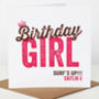 Personalised Birthday Girl Card, thumbnail 2 of 2