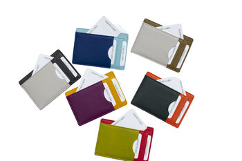 Slim Leather Card Wallet For Women Colourful Wallet Gift Boxed, 5 of 12