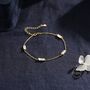 Baguette Cz Satellite Bracelet In Sterling Silver, thumbnail 5 of 12