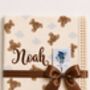 Personalised Baby Blanket 120x100cm 100% Cotton Muslin Newborn, thumbnail 6 of 12