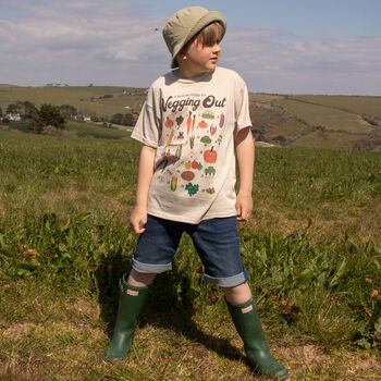 Vegging Out Boys' Vegetable Guide T Shirt, 2 of 4