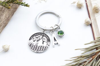 Personalised Wanderlust Keyring Travel Gift, Adventure Accessory, 5 of 8