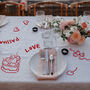 Valentine Cherry Love Tablecloth Sticker Pack, thumbnail 1 of 3