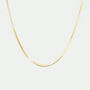 9ct Yellow Gold Herringbone Chain Necklace, thumbnail 1 of 5