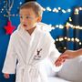 Personalised Christmas Rudolf Baby Dressing Gown, thumbnail 1 of 7