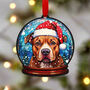 Staffordshire Bull Terrier Dog Tree Decoration, thumbnail 2 of 7