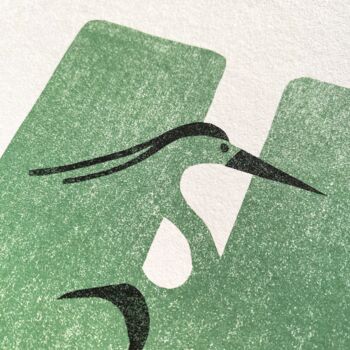 H For Heron Children's Initial Print, 2 of 3