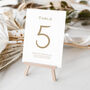 Wedding Table Numbers Calligraphy Style, thumbnail 2 of 3