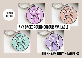 French Bulldog Outline ID Tag, 4 of 4