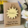 Personalised Teacher Thank You Wooden Sunshine Card, thumbnail 3 of 8