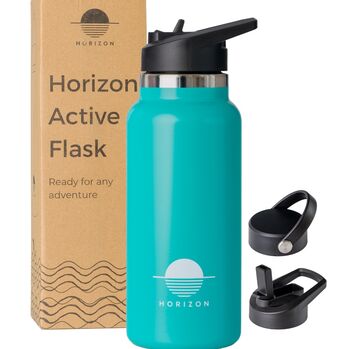 Active Flask Teal 1000ml 32oz Insulated Stainless Steel, 2 of 12