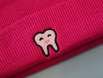 Cute Tooth Embroidered Kids Beanie, 4 of 5