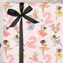 Three Sheets Of Children's 2nd Birthday Fairy Wrapping Paper, thumbnail 1 of 2