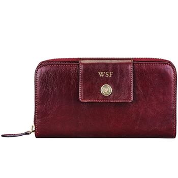 Personalised Ladies Large Leather Purse.'The Giorgia', 5 of 12