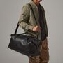 Men’s Personalised Black Weekender Bag, thumbnail 2 of 9