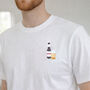 Beer And Pint Embroidered T Shirt. Fathers Day / Birthday Gift, thumbnail 5 of 5