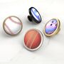 Ball Game Sport Decorative Drawer Door Cupboard Cabinet Knobs Handles For Childrens Bedrooms, Football, Tennis, Cricket, Basketball, Bowling, thumbnail 1 of 7