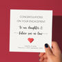 Personalised Engagement Card For Daughter And Son In Law, thumbnail 1 of 3