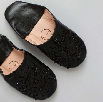 Leather Sequin Babouche Slippers | New Colours Added, 3 of 12