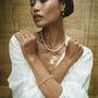 Celestial Sun Pendant Statement Necklace, thumbnail 4 of 5