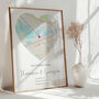 Our New Home Personalised Map Print New Home Gift, thumbnail 5 of 12
