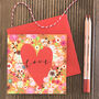 Love Heart Greetings Card, thumbnail 1 of 4