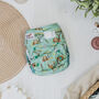 Green Safari Pattern All In Two Reusable Nappy, thumbnail 3 of 6