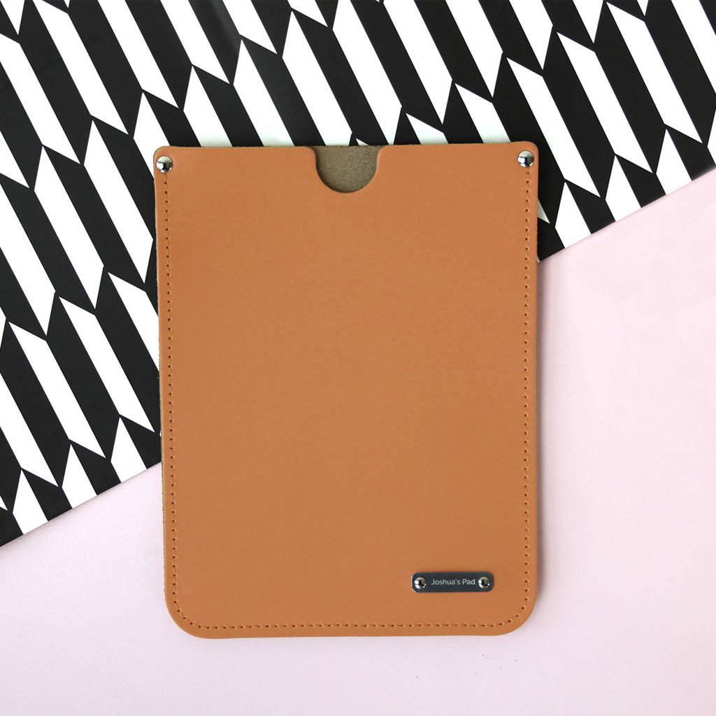 Personalised Leather iPad Sleeve By Brit-Stitch | notonthehighstreet.com