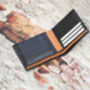 Personalised Mens Black And Tan Leather Wallet Rfid, thumbnail 3 of 5