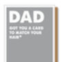 Funny Father's Day Card, Grey Card For Grey Hair, thumbnail 3 of 4
