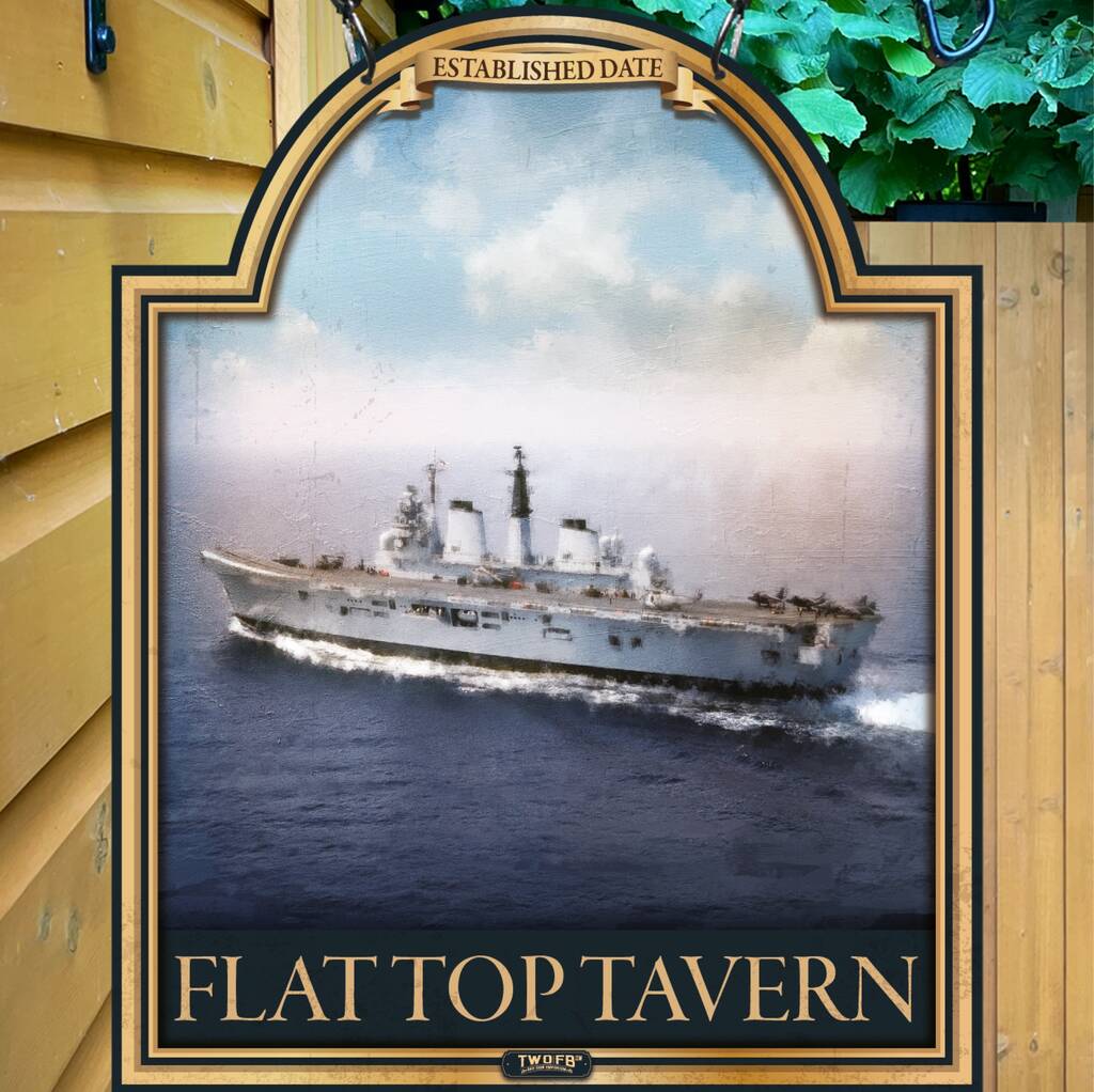 The Flat Top Aircraft Carrier Pub Sign, 1 of 3