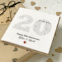 Personalised 20th Anniversary Card With China Heart, thumbnail 1 of 2