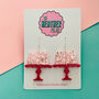 Jelly On A Plate Glitter Resin Earrings, thumbnail 4 of 5