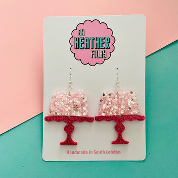 Jelly On A Plate Glitter Resin Earrings, 4 of 5