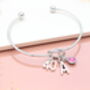 Personalised Milestone Birthday Cuff Bracelet, 18th, 21st, 30th, 40th, 50th, 60th, 70th, thumbnail 5 of 10