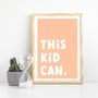 Children's Positivity Poster 'This Kid Can', thumbnail 4 of 8