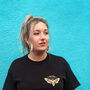 Death Moth Tattoo Style Eco Friendly Unisex T Shirt, thumbnail 2 of 2
