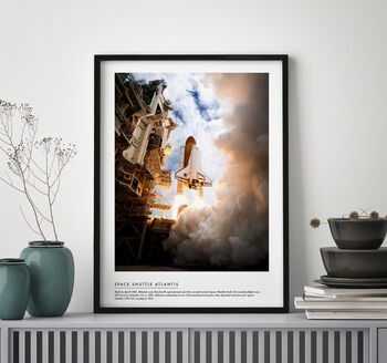 Space Rocket Launch Print, 3 of 8