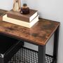 Industrial Console Table Hallway Table With Shelves, thumbnail 4 of 9