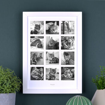 Personalised Twelve Photos Pet Print, 5 of 8