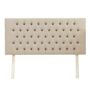 Upholstered Linen Single Headboard With Contrast Button Tufting, thumbnail 6 of 11