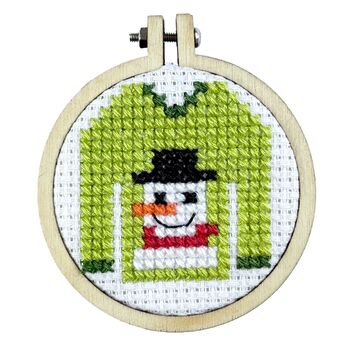 Tis The Season To Be Ugly! Christmas Mini Matchbox Cross Stitch Kit, 3 of 5