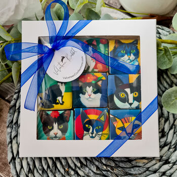 Cats In Art Biscuits Gift Box, Nine Pieces, 5 of 7