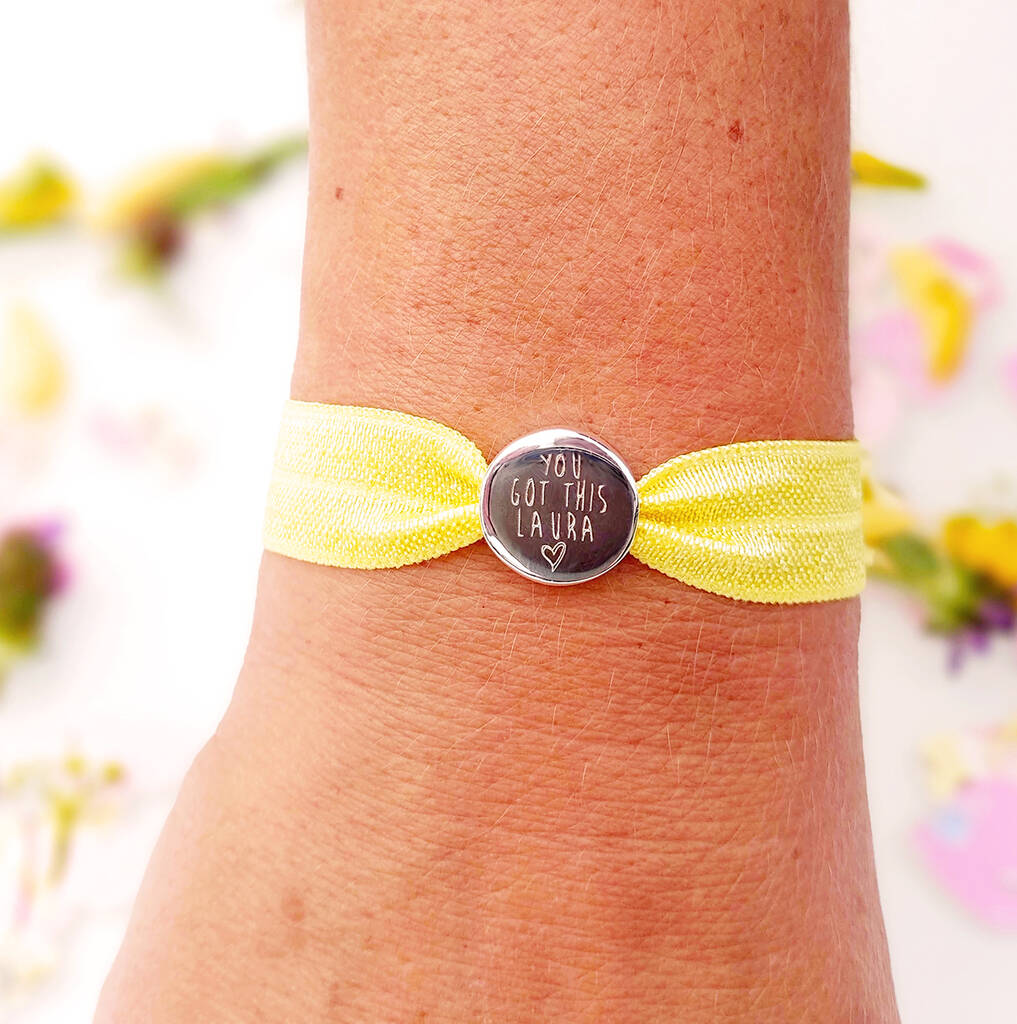 'You Got This' Personalised Stretch Bracelet, 1 of 7