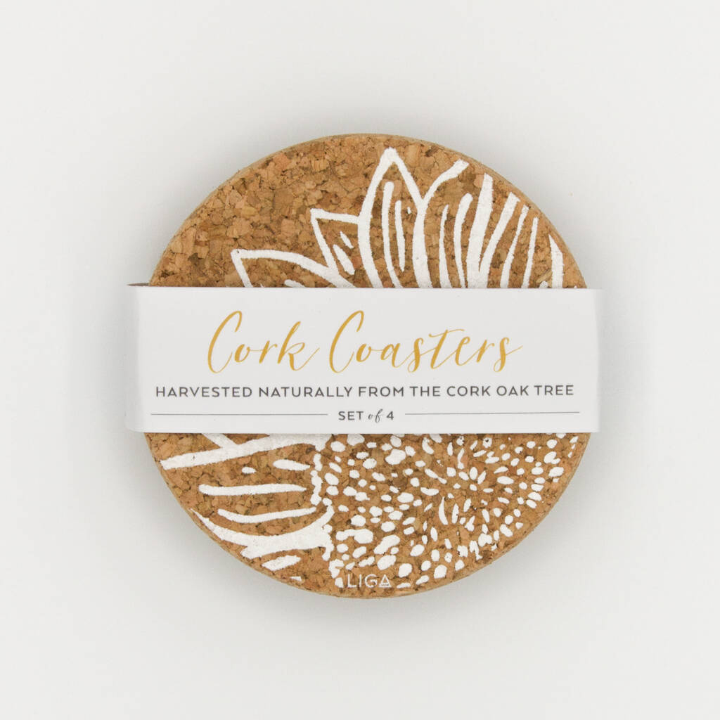 Sunflower Cork Mats By Liga Notonthehighstreet Com   Original Pebble Cork Mats 