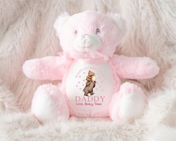 Personalised Pink Happy Father's Day Teddy, 12 of 12