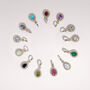 January Birthstone Garnet Sterling Silver Necklace, thumbnail 7 of 12